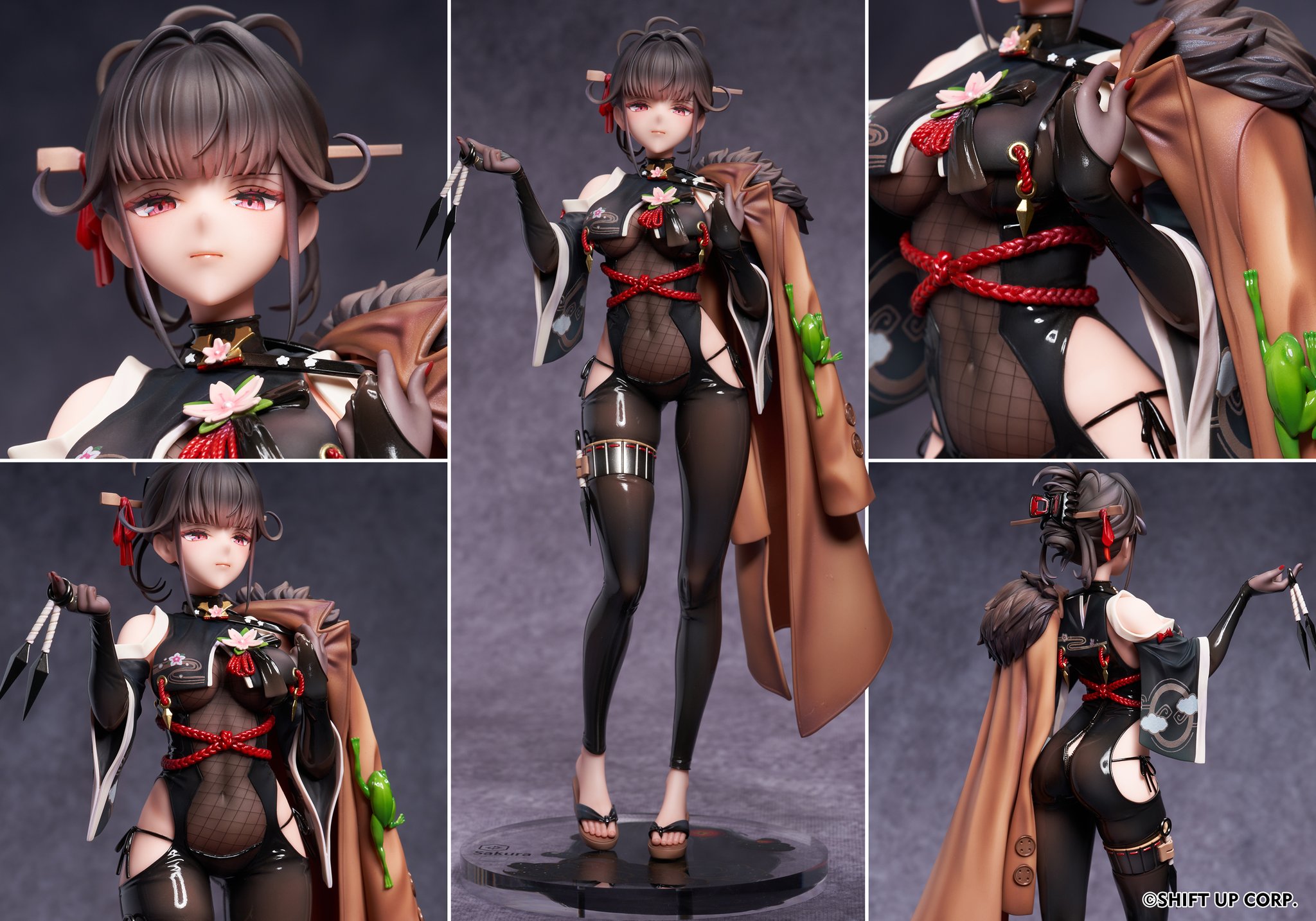 新品未開封！NIKKE サクラ 黒夜密行 1/7 完成品フィギュア 豪華版 あみあみ限定特典】勝利の女神：NIKKE サクラ 黒夜密行 1/7 完成