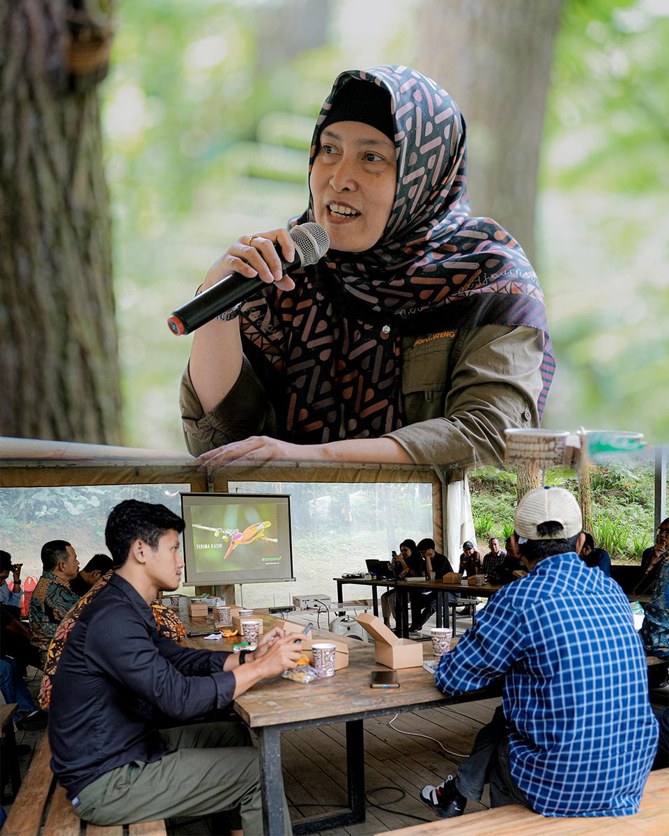 BOBorobudur's tweet photo. Analisa Tata Usaha BKSDA Jawa Tengah Sisca Febrianti menyampaikan daya tarik wisata birdwatching sangat mendukung kegiatan konservasi terutama di kawasan hutan.  #BPOB #BOB #BKSDA https://t.co/jqJwsQ6rPp