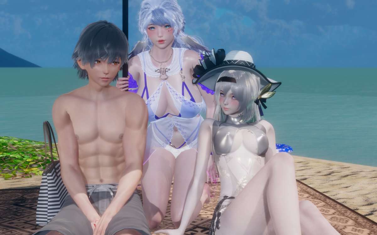 I finally finished it!! The summer render for my favorite 3! Hope everyone enjoy the last day of summer vacation~
#Caefly #caebin
