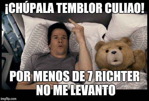 Cuando tiembla de madrugada, pero somos chilenos:

#Temblor
#Sismo