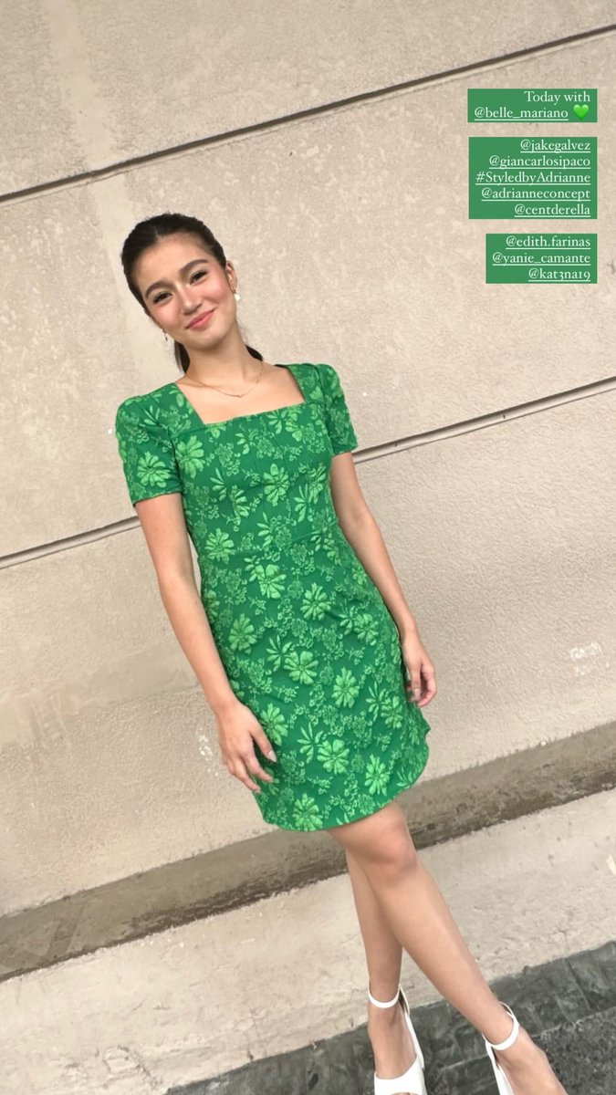 IG • @.miss.vince_ posted a photo of <a href="/bellemariano02/">Belle Mariano</a>!

"Today with @.belle_mariano 💚"

#ShowtimeMadlangHeroes
#BelleMariano | #DonBelle