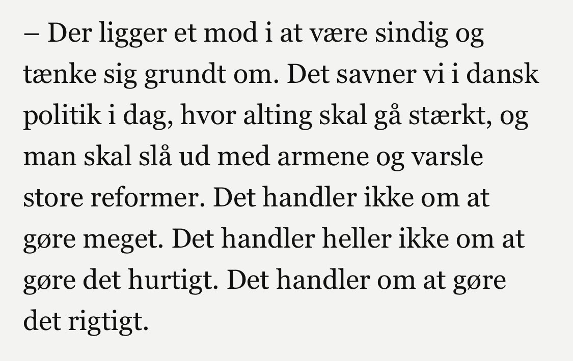 Kloge ord fra <a href="/KatrineLester/">Katrine Lester</a> fra <a href="/danskeseniorer/">Danske Seniorer</a> om, hvad det egentlig vil sige at være modig, når der skal laves reformer, fx den kommende sundhedsstrukturreform. #dkpol #sundpol danskekommuner.dk/artikler/nyhed…