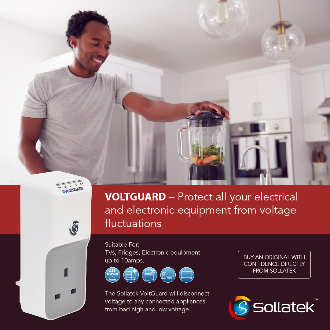 Protect your electronics with Sollatek VoltGuard (10 Amps) – Your reliable shield against voltage fluctuations! ⚡🔒 #Sollatek #VoltGuard #VoltageProtection #PowerSafety #HomeElectronics #Kenya #ReliableProtection