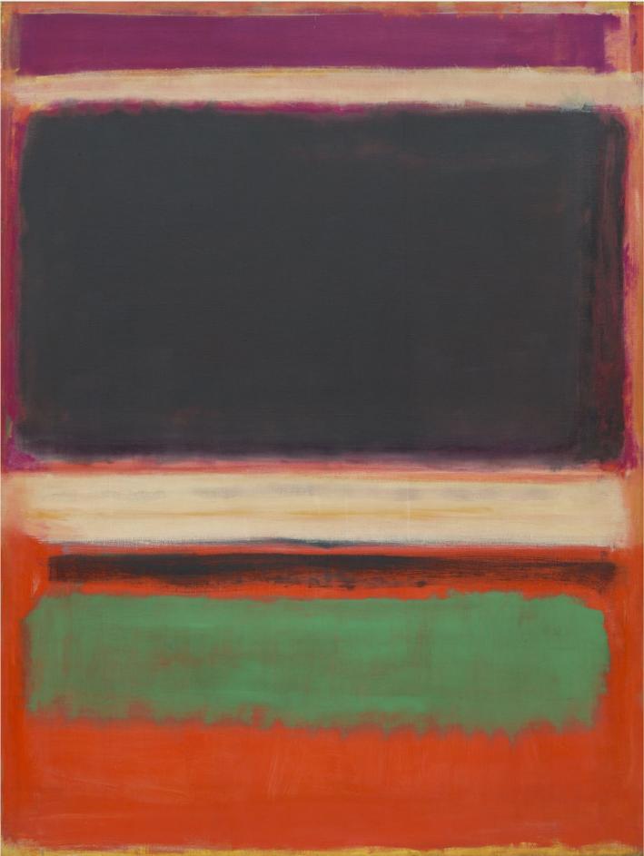 No.3/No.13 (Magenta, Black, Green on Orange) wikiart.org/en/mark-rothko…
