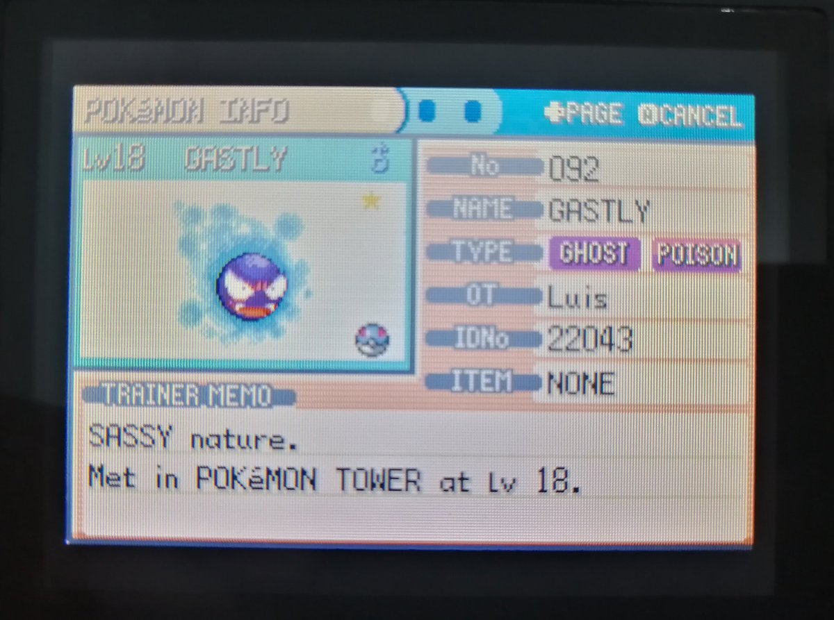 RedThg's tweet photo. Finalmente shiny gastly ✨
Perdí la cuenta de cuántos RE fueron, pero fueron muchos 😅
#ShinyPokemon https://t.co/fm32g6pLmh