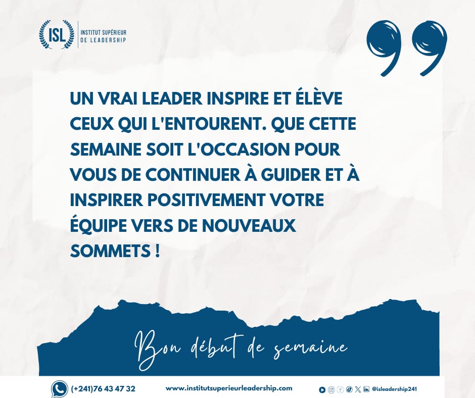Institut Superieur de Leadership tweet media