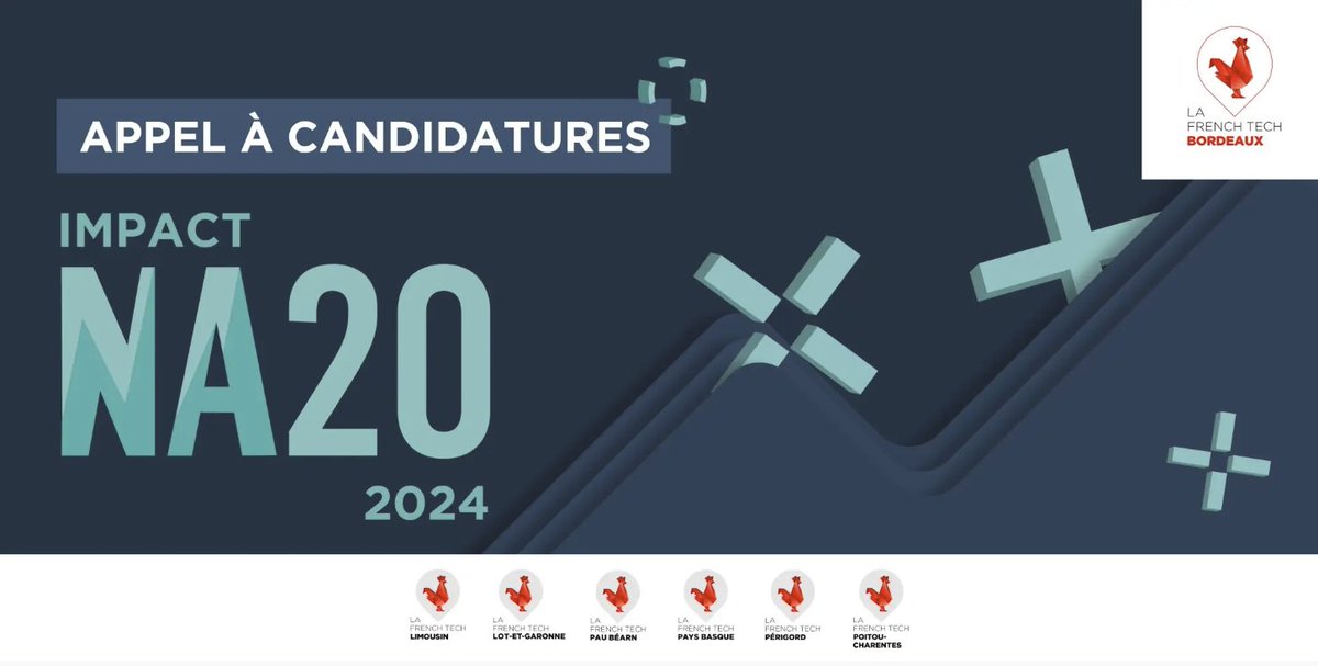 📢 #ImpactNA20 : Startups de l’impact ? C'est le moment de candidater 🐓🌱

Bénéficiez de
✅ l'accès aux outils #FrenchTech
✅ une campagne de relations presse
✅ un rapprochement avec la commande publique
✅ et bien d’autres opportunités

📆 4 oct
Infos 👉lc.cx/qejz8FKtAQv