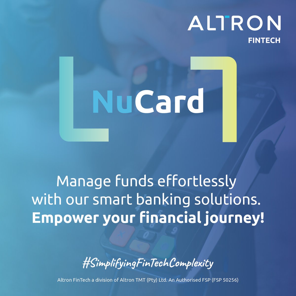 AltronFinTech's tweet image. Effortlessly manage your funds, make secure transactions, and enjoy the convenience of a smart banking solution. Empower your financial journey today!  eu1.hubs.ly/H0bNNV00
#NuCard #  #AltronFinTech #SimplifyingFinTechComplexity