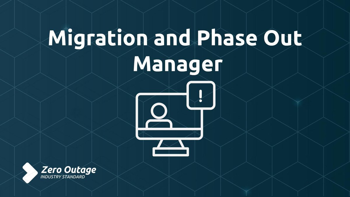 Migration and Phase out Manager is responsible for ensuring migration and phaseout are executed without customer impact.:buff.ly/4cvZ0fW   #ZeroOutage #ITQuality