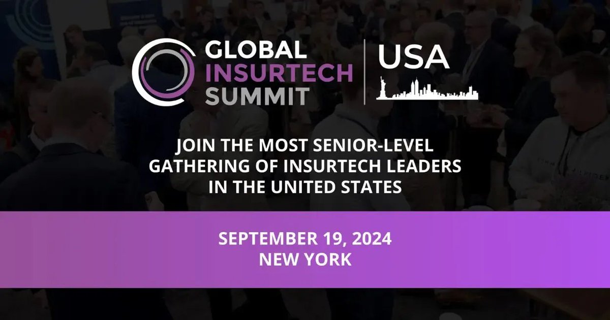 CoinpediaEvents's tweet photo. π Dive into the future of insurance at the Global InsurTech Summit USA!
Join on September 19 in NYC for groundbreaking innovations! @Fintech_Global
#InsurTechSummit #Innovation
https://t.co/ULfjaHbDnN https://t.co/lI920syib3