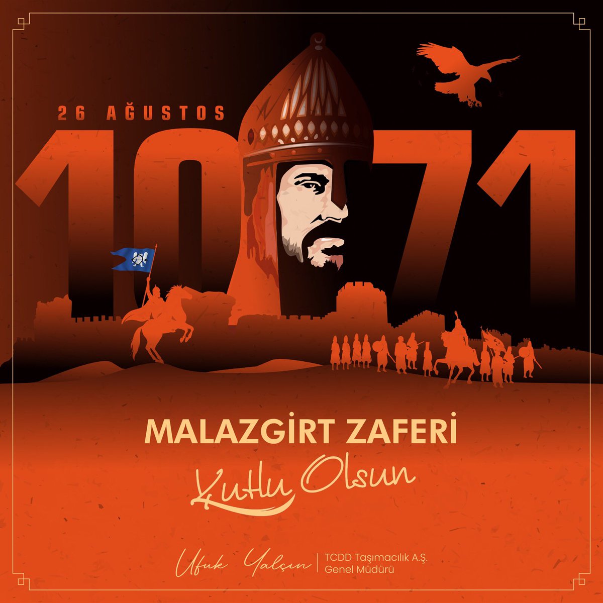 uyalcin_'s tweet photo. Büyük Selçuklu Hükümdarı Sultan Alparslan’ın, 26 Ağustos 1071’de Bizans İmparatoru Romen Diyojen’in ordusuna karşı asırlarca konuşulacak taktiksel bir dehayla elde ettiği #MalazgirtZaferi’nin 953’üncü yılını gururla kutluyor, bu uğurda şehit olan atalarımızı rahmetle yâd ediyorum.