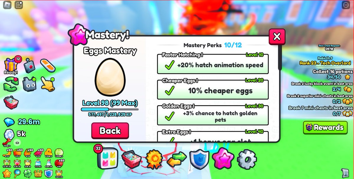ObscurativeYT's tweet photo. Just half a level left #petsim99 #petsimulator99 https://t.co/knB7A15Ei4