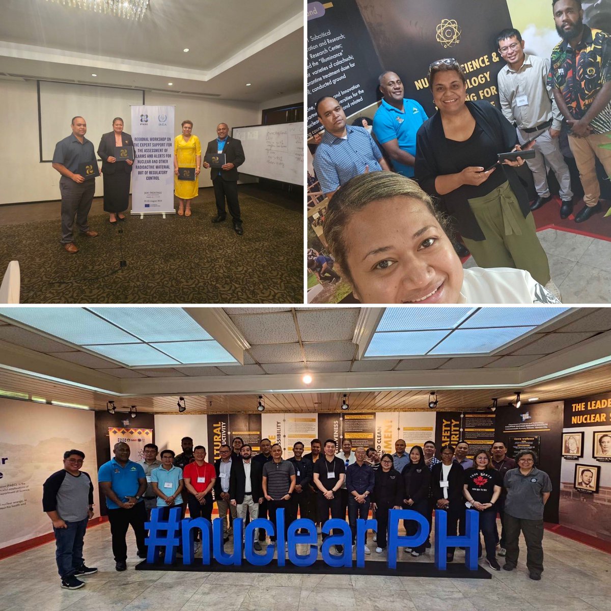 vakaoca's tweet photo. Regional meet &amp; awareness: Expert Support for Alarms &amp; Alerts - materials out of regulatory control
@dost_pnri 

#nuclearsecurity #interagency #atomsforpeace #manila #iaea #asiapacific #Fiji #bordersecurity #nuclearsecurityarchitecture https://t.co/46d5Xh8ssJ
