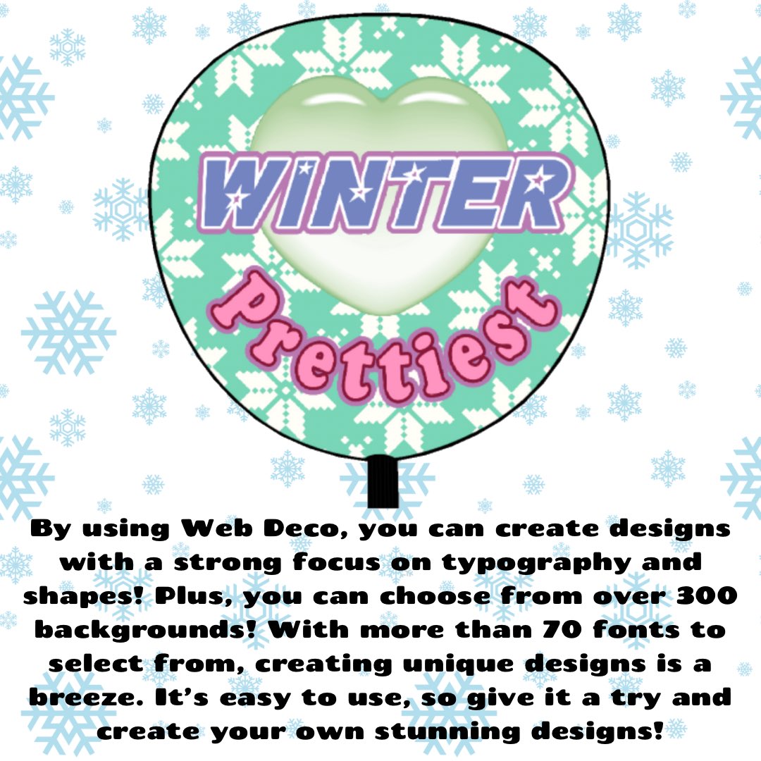 Today I designed aespa Winter uchiwa 👾

Web Deco allows you to create designs just the way you imagine them ✨
You can also cut and paste photos, so be sure to give it a try!    

🌟 fun-create-overseas.com

#aespa #winter #karina #giselle #ningning #kpopgoods #japanmade