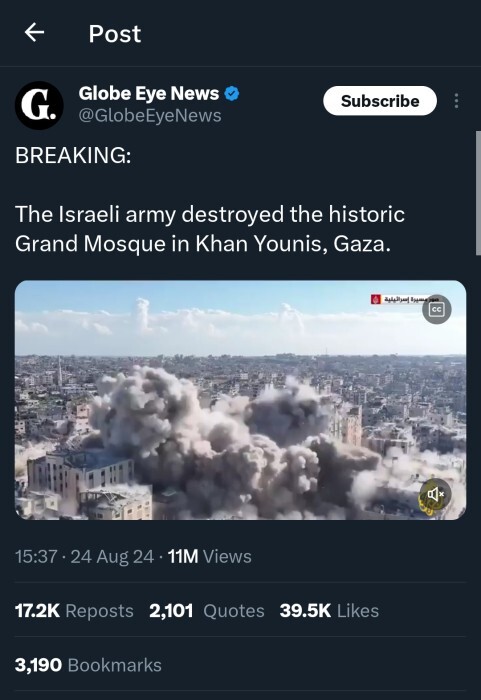 lSRAEI MENGHANCURKAN MASJID YANG SUDAH BERUMUR 96 TAHUN 💔

KENCENGIN BOIKODNYA 💚