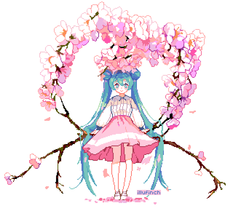 初音ミク「they should let me design a miku figurin」|finchのイラスト