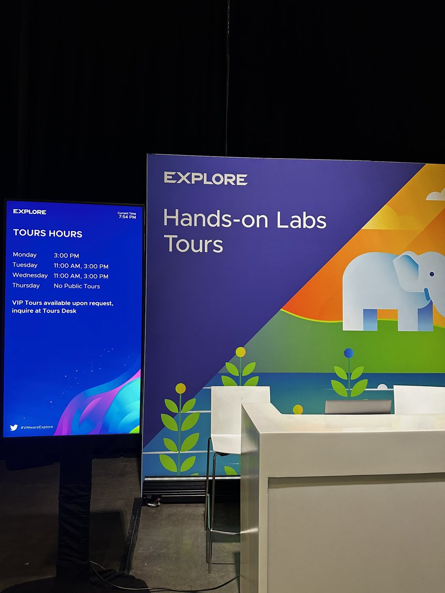 VMwareHOL's tweet image. Take a behind-the-scenes peek with our Hands-on Labs Tours. Meet the creators and see our operations in action! Tours start Monday at 3:00 PM. #VMwareExplore #VMwareHOL
