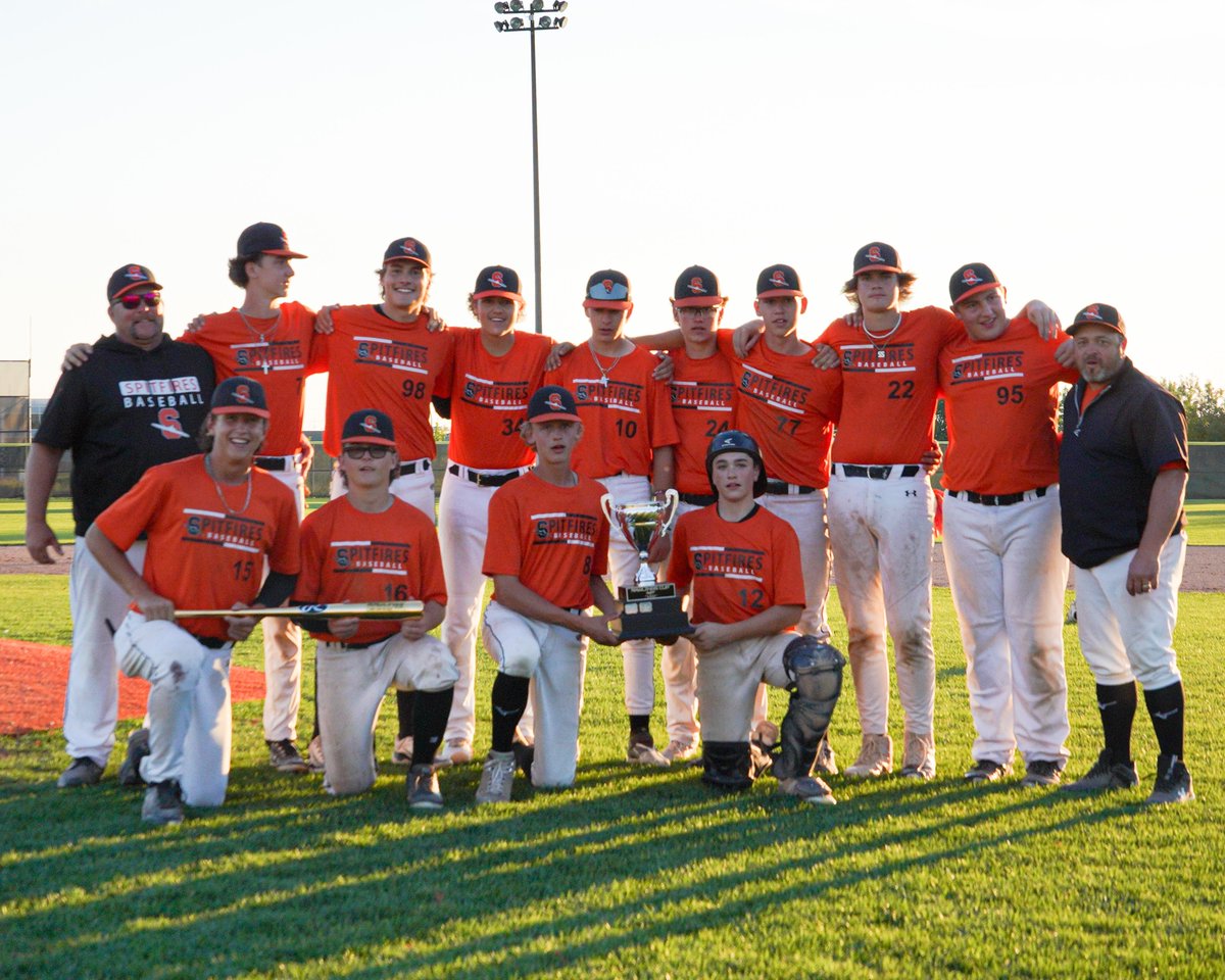 BaseballAlberta's tweet photo. 16U Champs! 🥇

Olds Spitfires ☄️

#RC2024 🏆 https://t.co/ZsqJn3lGWV