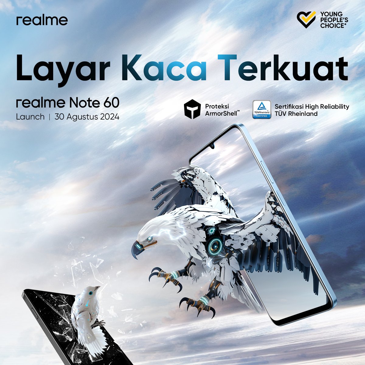 realmeindonesia's tweet photo. Apa sih sebenarnya ArmorShell dan apa keunggulannya? Temukan semuanya di #realmeNote60! ππͺ
#KualitasJempolanSejutaan #realmeArmorShell https://t.co/ZTr3wMgkC7