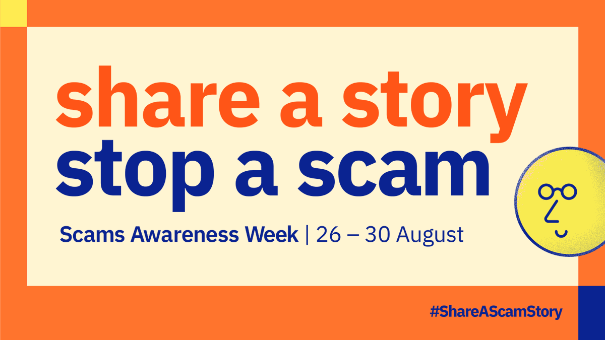 DPComputing's tweet image. It’s Scam Awareness Week! Have you or someone you know been targeted by a scam? Share your story to help others recognize and avoid scams. 🛡️✨
scamwatch.gov.au/research-and-r…
#ShareAScamStory #Scams