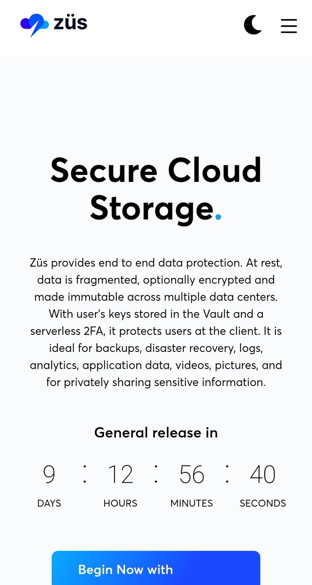ZCNspaceforce's tweet photo. Public launch in 9 days 12 hours!!!
#ZUS #ZCN #Azure #Fil #Sia #Storj #DecentralizedAI #decentralizedstorage #dstor https://t.co/aXAS560mp4