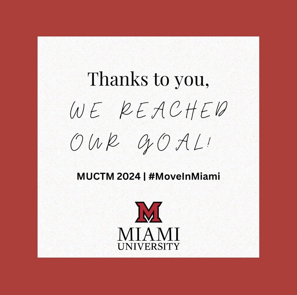 Miami U Council of Teachers of Mathematics tweet media