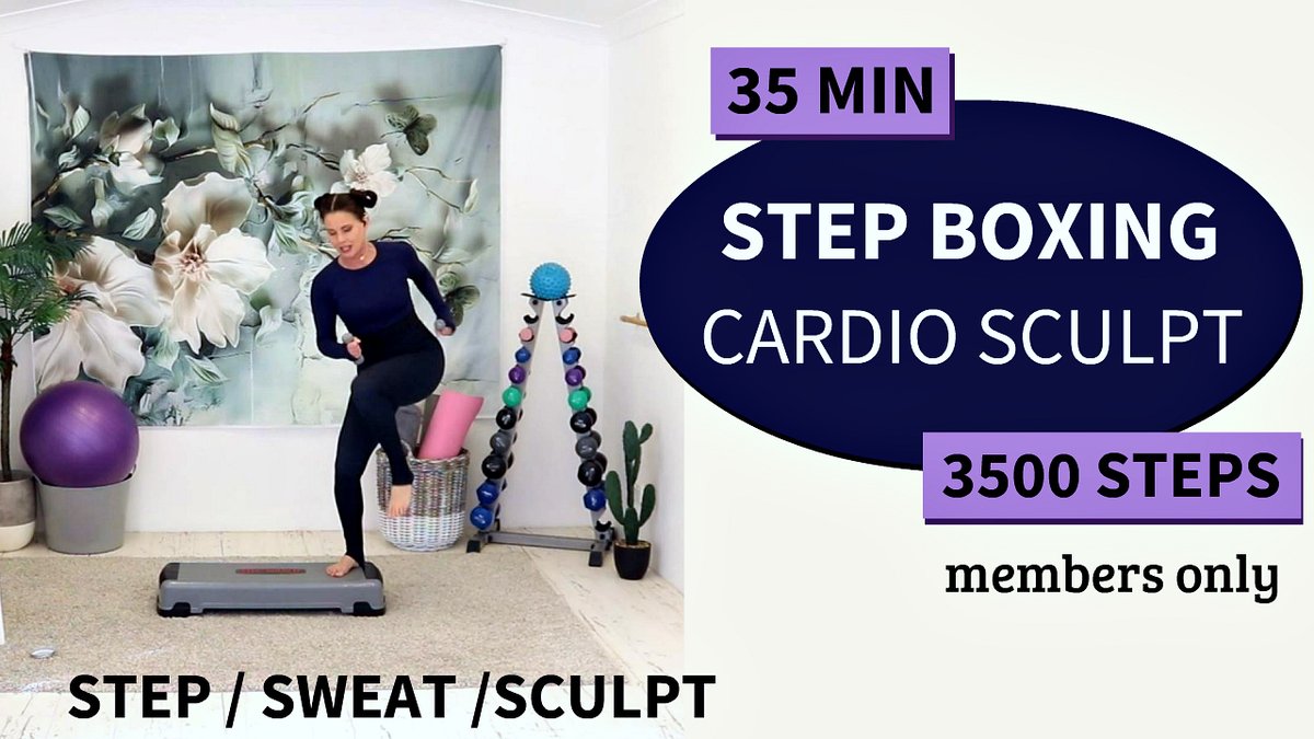 Workoutdvdfreak's tweet photo. Hi everyone, I just uploaded a Member's Only 30 min Step, Sweat, Sculpt  step boxing cardio sculpt workout to my Barlates YouTube channel. 
Check out the trailer here:
https://t.co/r7seK4O2YF https://t.co/kNptF6CG3H