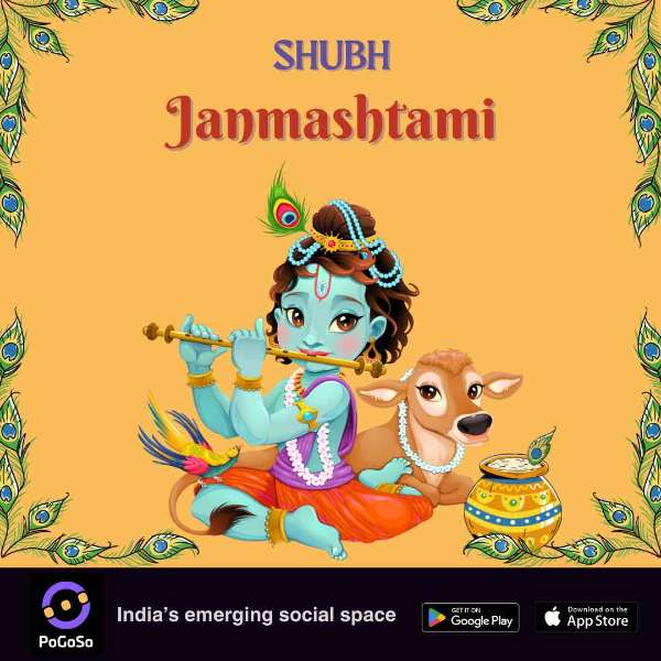 PoGoSoApp's tweet photo. Wishing you and your loved ones a happy and blessed Krishna Janmashtami! Jai Shri Krishna! https://t.co/uYIrE6t6F7