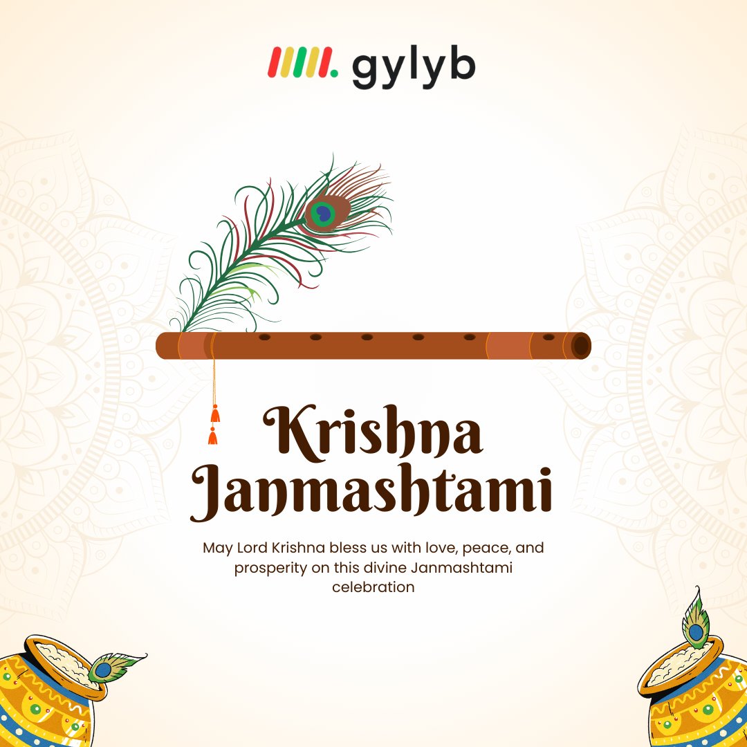 BoxGylyb's tweet photo. gylyb wishes you a Happy Krishna Janmashtami!

May Lord Krishna's divine grace bring love, peace, and happiness to all. Let's celebrate his teachings and spread joy everywhere!
#gylyb #janmashtami #krishna https://t.co/Y8FQ1DXk96