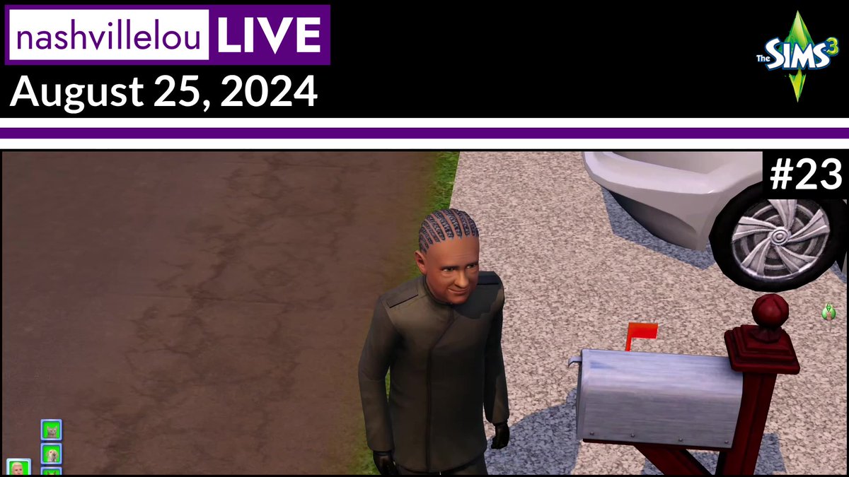 LouNashville's tweet photo. Join me at the top of the hour for episode 23 of The Sims 3 with @TwitchyTides on NashvilleLou Live on #Twitch.
Should be fun, see you then!
https://t.co/Yp3AgOJ3K1
#TS3 #Sims3 #TheSims3 #livestream #videogame #Sims3Pets #funfactor https://t.co/U938msThPo