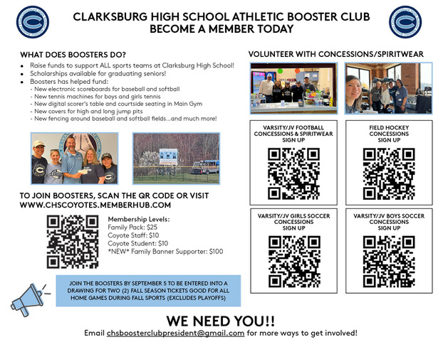 Clarksburg HS Boosters tweet media