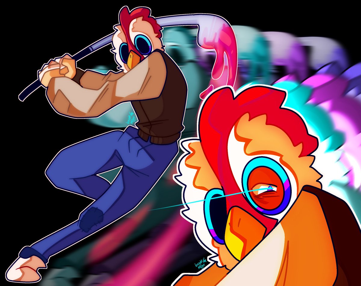 KnightTheMage's tweet photo. no talk   ☎️ 

[#hotlinemiami] https://t.co/qFZuKluhKN