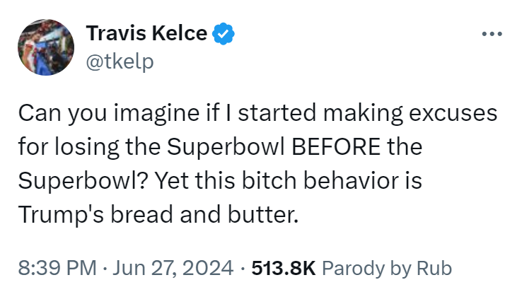 Travis Kelce SLAMS Trump for whining about the debate