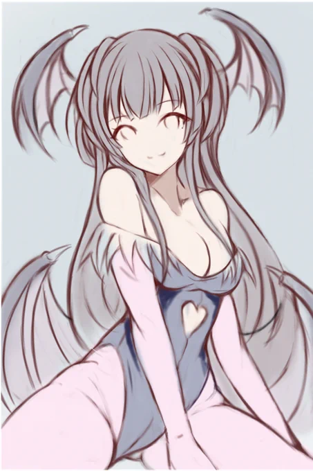 2日目。このまま明暗でごりごりもってけばアメコミ風になるんかな。ウチの絵はほわわっとしとるからうまくいかなそうではあるけども 