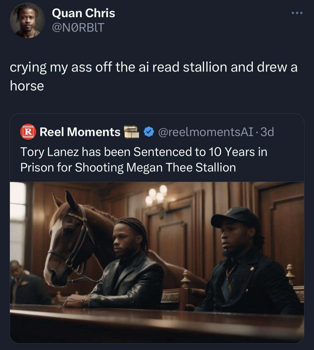 ShitpostGate's tweet photo. 🐴 https://t.co/0opXGpHfO5