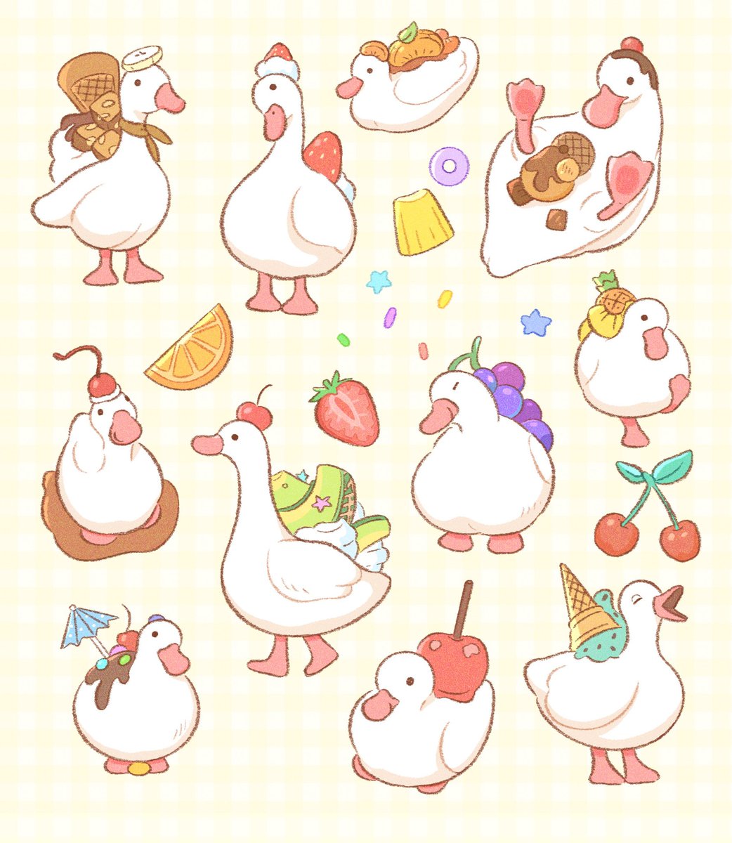 summernight_12_'s tweet photo. 🪿🍒🍦 https://t.co/Gn37rSGjE1
