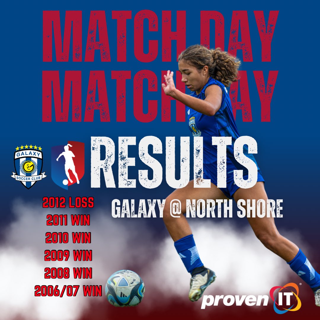 Galaxy girls are Proven IT that hard work pays off ‼️ The GA teams close the weekend with 9 victories out of 12 games in Wisconsin 🙌🏻. 

Thank you to our hosts <a href="/SCWAVEROC/">SC WAVE</a> and <a href="/NSU_Soccer/">North Shore United</a> . 

Congrats on a strong 💪🏼 start to the 24/25 Girls Academy League season ladies.