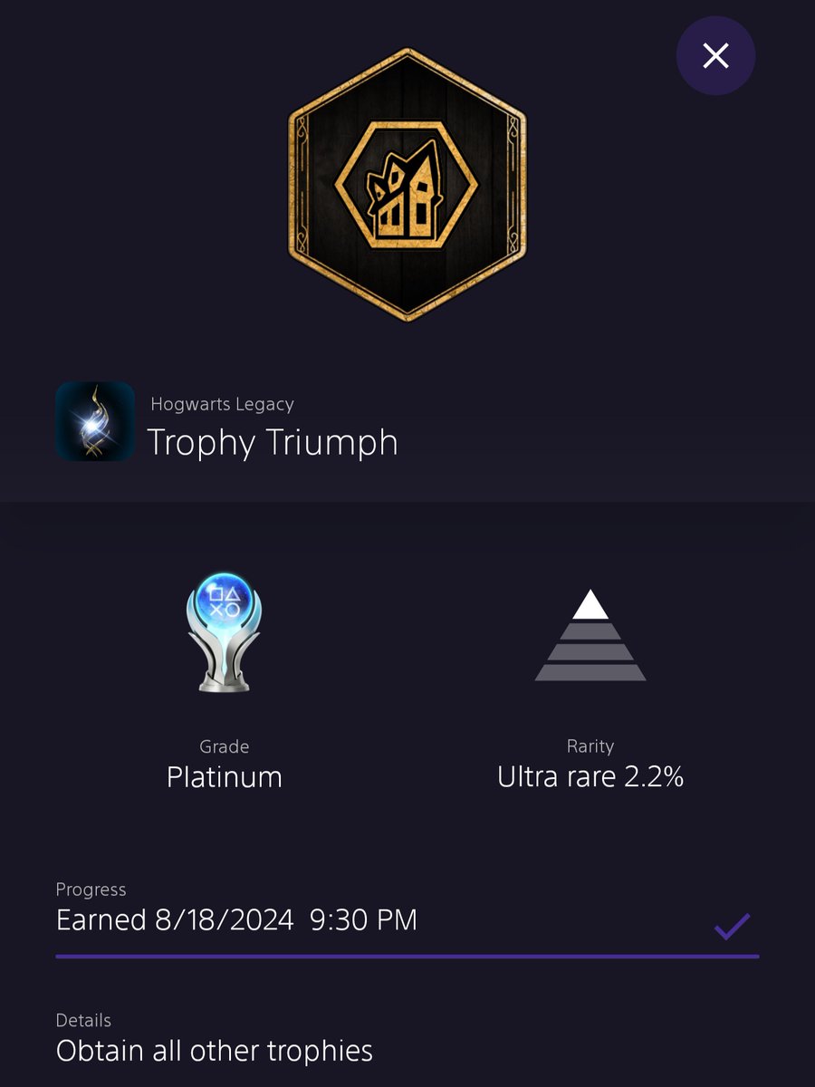 ElSancio's tweet photo. Platinum #102
Hogwarts Legacy
#PS5share #HogwartsLegacy

It was alright lol 😅 https://t.co/pFhedwkiot