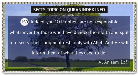 QuranIndex's tweet image. Discover Quran Verses about #Sects @ quranindex.info/search/sects [6:159] #Quran #Islam