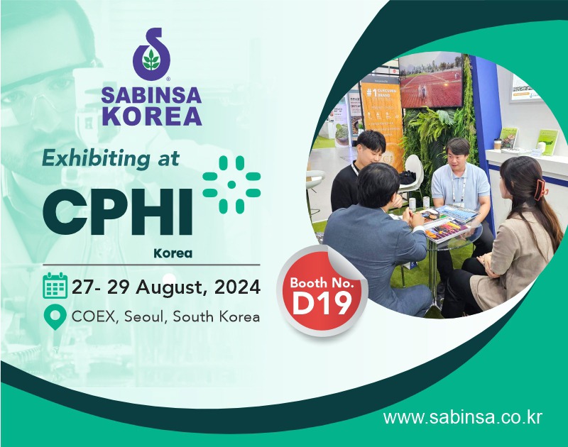 SamiSabinsa's tweet image. Sabinsa to Showcase its Science-Backed Nutraceutical Ingredients at CPHI Korea Expo 2024

We are all set to showcase our innovations at the CPHI Korea Expo commencing tomorrow (August 27, 2024), at COEX, Seoul, Korea.

Booth No. D17.

#CPHIKorea #Sabinsa #SamiSabinsa