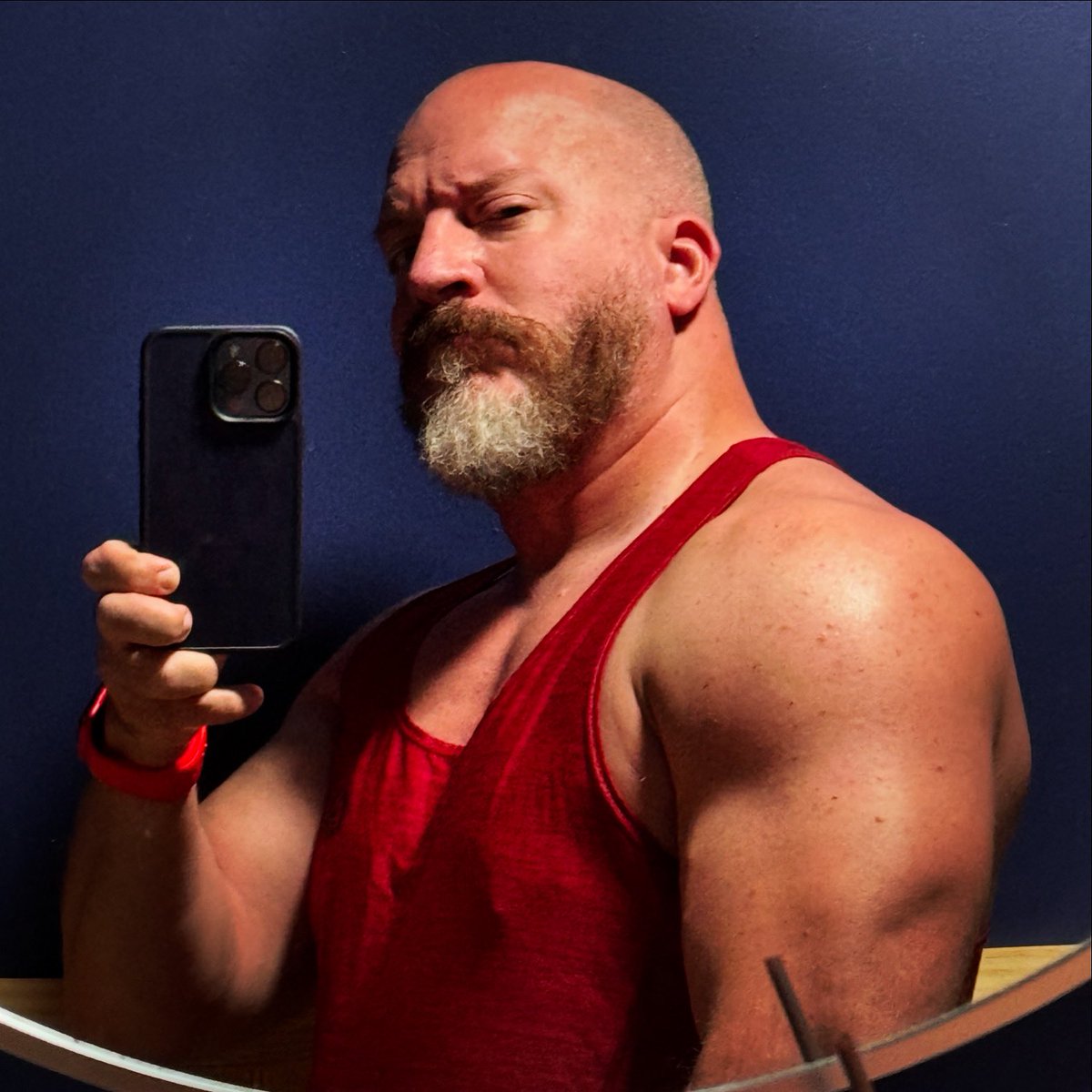 When the bathroom lighting hits