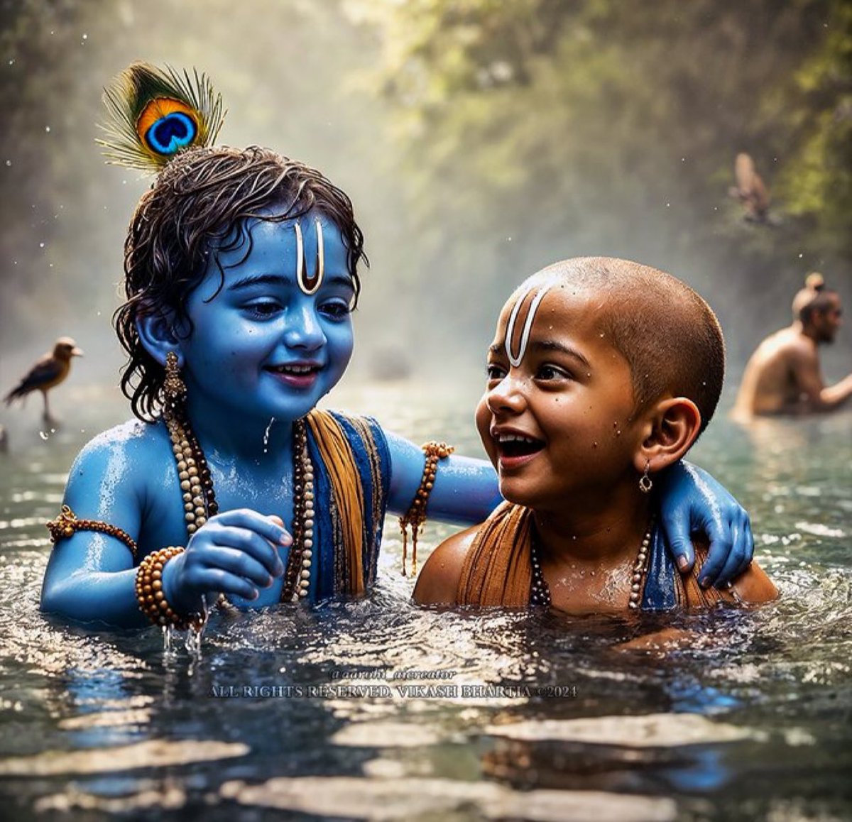 May the day of  celebrations of faith tinged with love, devotion n joy - Janmashtami,  shower on the mother earth all around a Blissful happiness to all Beings ! 
Happy Janmashtami.