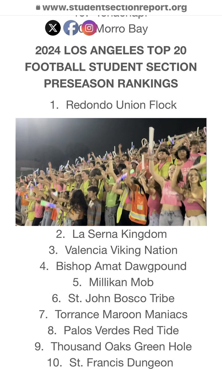 Redondo HS ASB tweet media