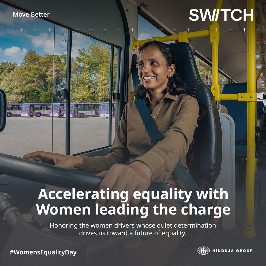 switchmobilitye's tweet photo. On this Women's Equality Day, we spotlight the women drivers shaping a more equal world with every mile. Happy Women’s Equality Day.

#SwitchMobility #ElectricVehicles #MoveBetter #EcoFriendly #ZeroEmissions #FutureOfMobility #EVRevolution #SwitchingToSwitch #WomensEqualityDay https://t.co/6gnXs1RKhk