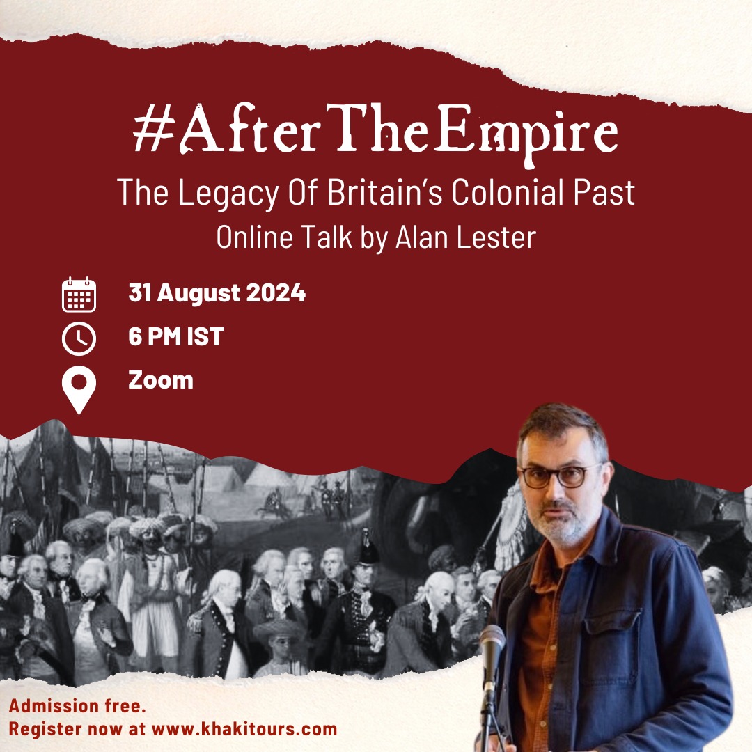 KhakiLab's tweet photo. Announcing Talk 238
#AfterTheEmpire - The Legacy Of Britain's Colonial Past. 

In recent years, the history of the British Empire has become a very controversial, and heavily politicised topic within the UK. While some have sought, especially in the light of the Black Lives Matter movement, to draw attention to long-buried aspects of its racism and violence, others, associated especially with the populist right wing that dominated under the last Conservative government, have reacted with vigorous defences of the Empire's morality and beneficial effects. 

At our Online Talk #AfterTheEmpire, historical geographer @aljhlester considers how historical research and the politics of imperial history coalesce.

📍Sat | 31st August | 6 PM IST | Zoom
Admission free. 
Register now at: https://t.co/SKwPjDGrk4

About the speaker: 

Alan Lester is Professor of Historical Geography at the University of Sussex, UK and Adjunct Professor of History at La Trobe University, Australia. He has been researching, teaching and writing about British colonialism for over thirty years. His latest book is The Truth About Empire: Real Histories of British Colonialism, published by Hurst in 2024.

#KhakiLab #OnlineTalk #FreeTalk #Heritage #History #BritishEmpire #ColonialHistory