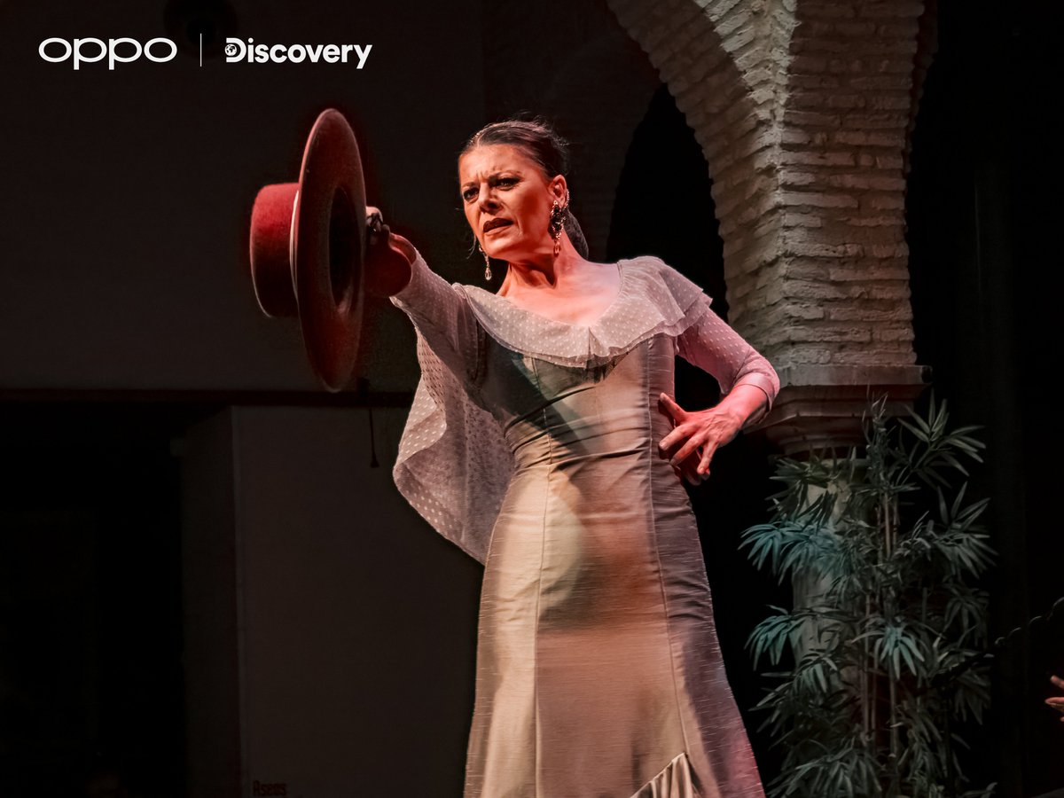 oppo's tweet photo. The journey of #CultureInAShot brings us to Seville, embracing the soul of flamenco, where every beat and twirl tells a timeless story 💃 Through portraits captured on the #OPPOReno12Series, we invite you to dance with us into the heart of tradition as we preserve and celebrate this passionate art form ❤️

Learn more: https://t.co/e9JCNJaJ4T

#OPPOxDiscovery #ShotonOPPO