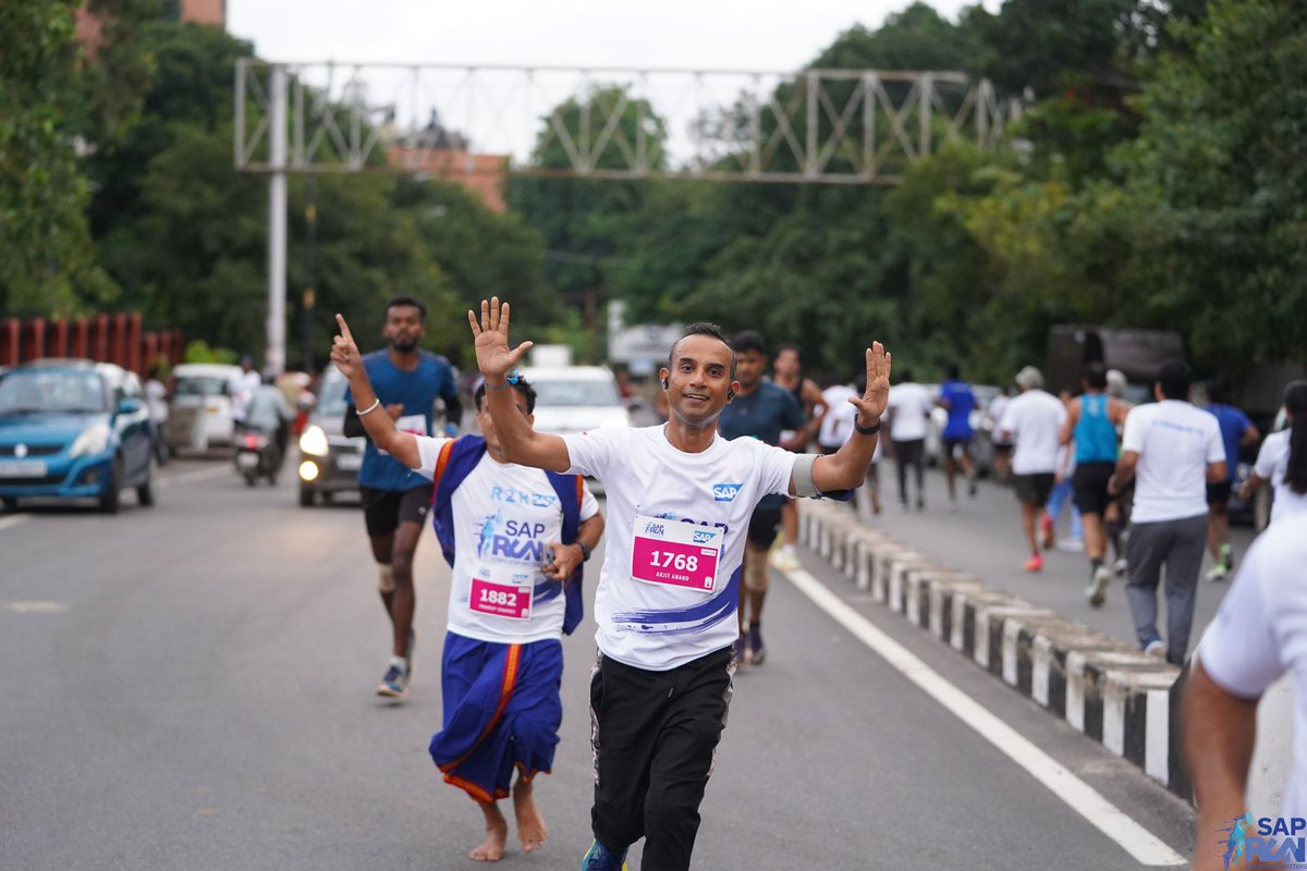 arjitanand's tweet photo. Had a great time yesterday at #SAPRun while running a 10K. Such a well organised event by @saplabsindia. I got my best timing for a 10k too 😊 https://t.co/7c7CooNo66