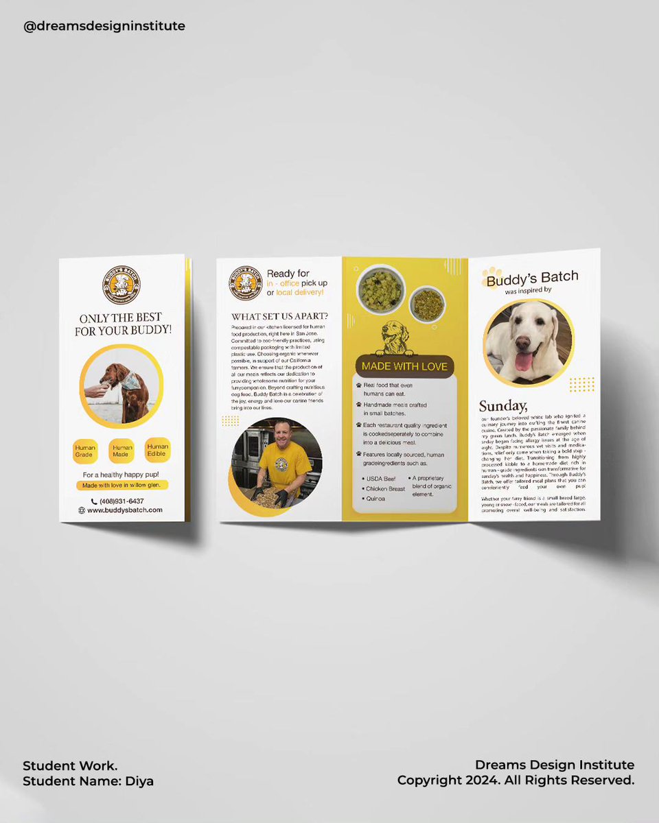 ddinstitute1's tweet image. Healthy Pets, Happy Hearts, Wholesome Food and Expert Care, Brochure Designed by Diya 
For Inquiry: +91 7698107484
Admissions Open
ddinstitute.in
#PetCare #indesign #brocher #branding #animalfarm #GraphicDesign
