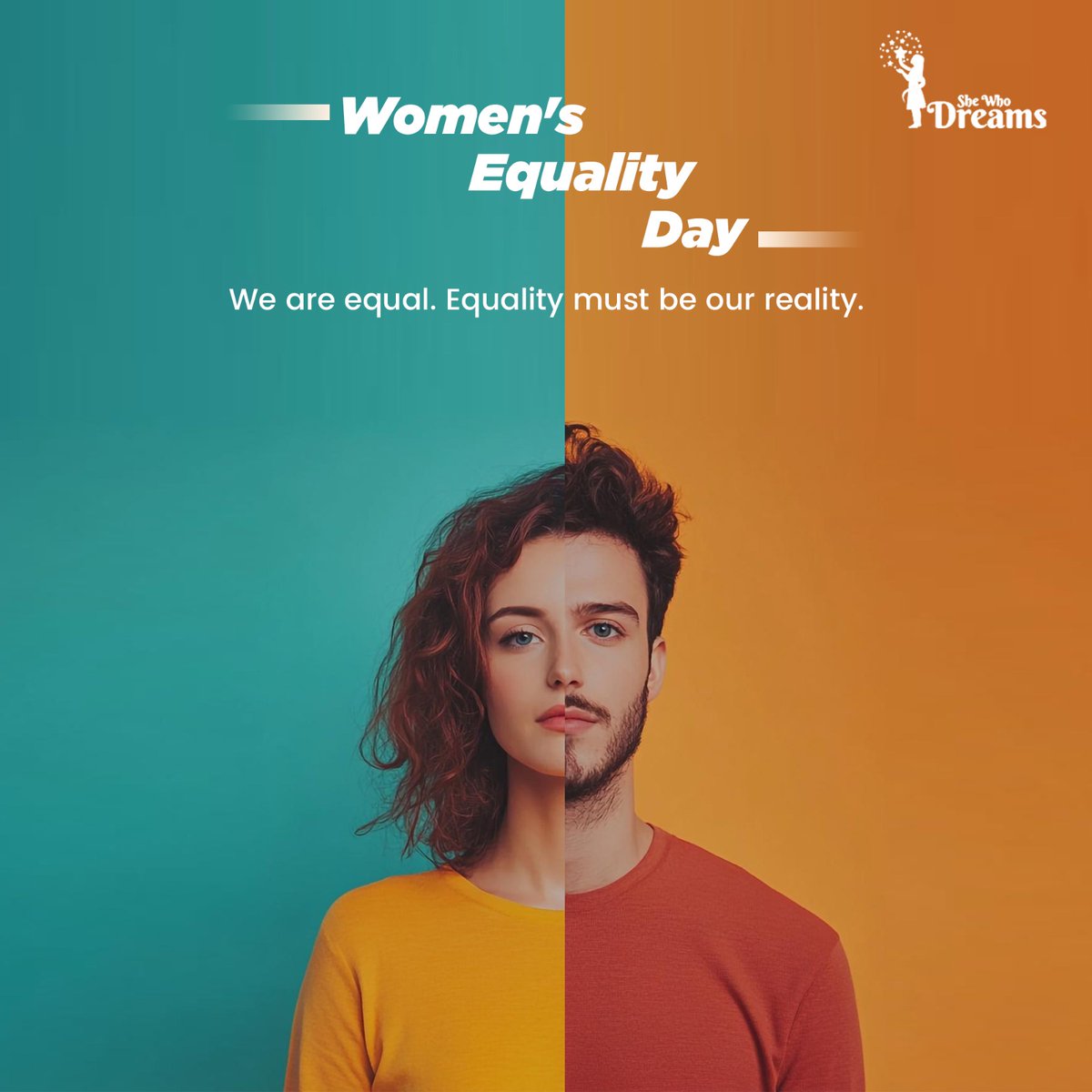 shewhodreamss's tweet photo. Happy Women's Equality Day

We are equal. Equality must be our reality.

#WomensEqualityDay_2024 #SheWhoDreamsCommunity #WomenEmpowerment https://t.co/frD8R3oV7d