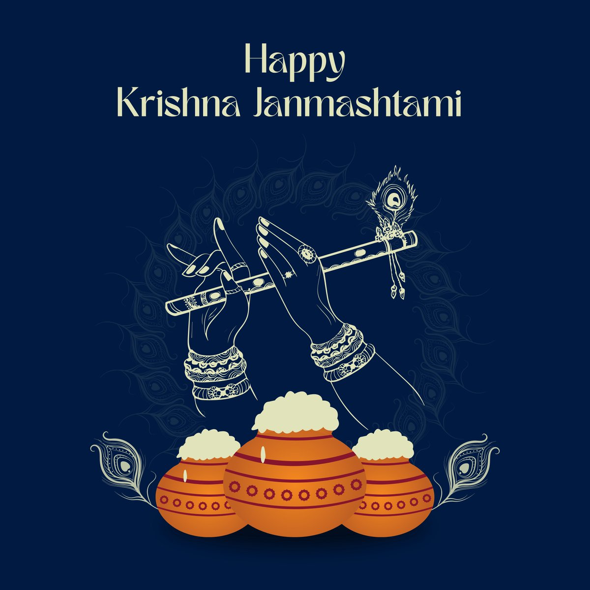 2100chandrakant's tweet photo. May his divine grace guide us all towards a world filled with love, harmony, and prosperity at this Krishna Janmashtami.

Happy Krishna Janmashtami to all! 🦚

#krishnajanmashtami2024 #Krishna #Janmashtami24  #Janmashtami2024 https://t.co/JMOiHxdFeN